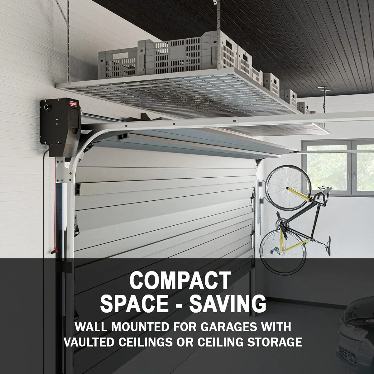 Genie Wall Mount Smart Garage Door Opener With Aladdin Connect – 6172H-O