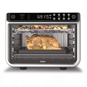 DT201 10-in-1 XL Pro Fry Digital Countertop Convection Toaster Oven with Dehydrate and Reheat, 1800 Watts, Stainless Steel Finish, Silver