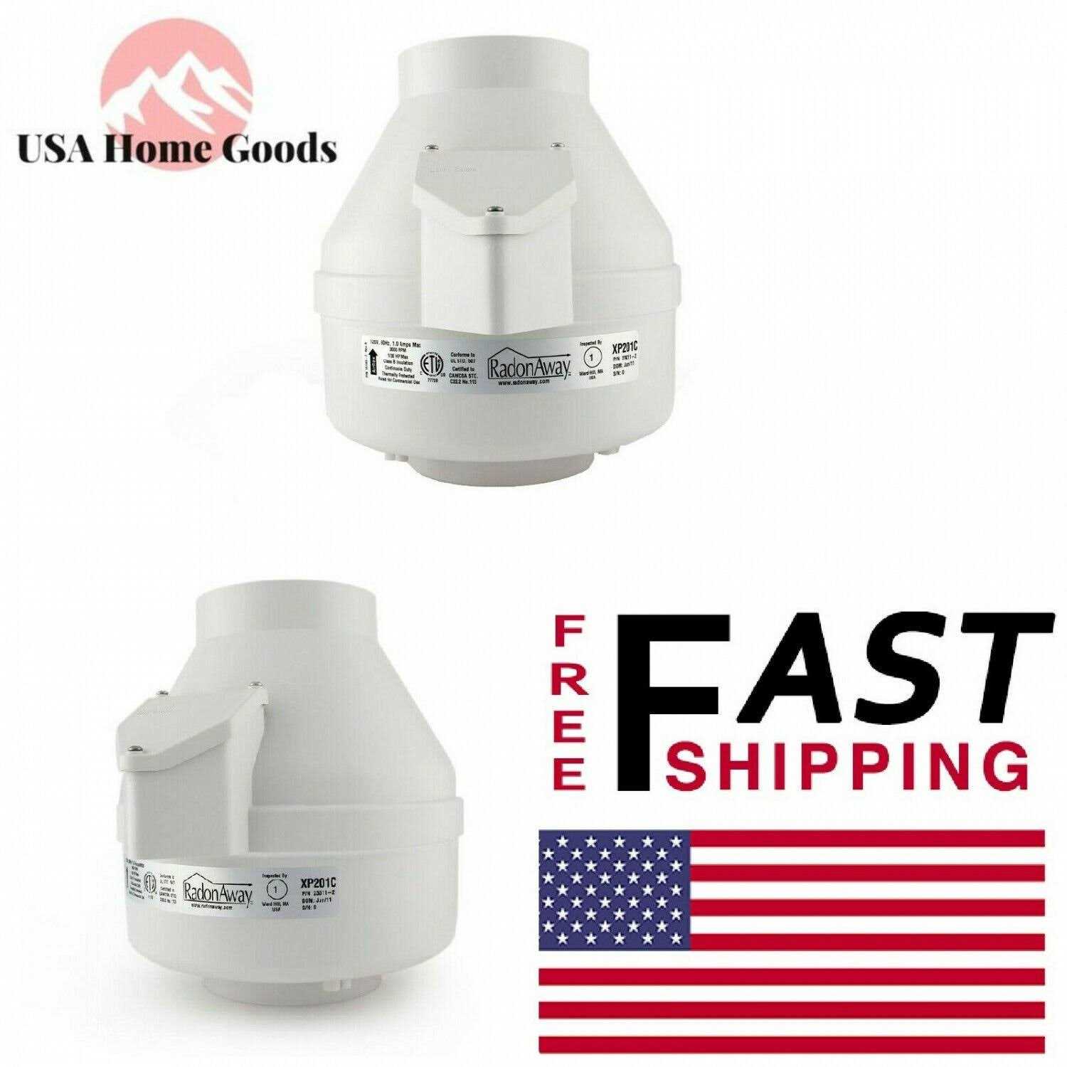 RadonAway Radon Mitigation Fan – XP201