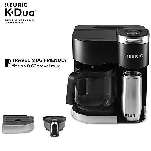 Single-Serve and 12-Cup Carafe Drip Coffee Brewer, Black