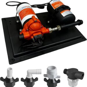 SEAFLO 33 Series Water Pump And Accumulator Tank System, 115V, 3.3 GPM, 45 PSI, 0.2-Gallon Tank
