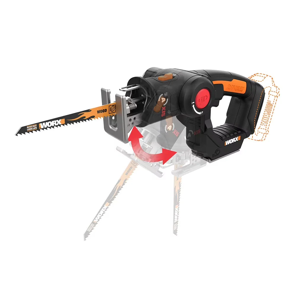 Worx 20V Power Share Axis Cordless Reciprocating & Jig Saw – WX550L.9