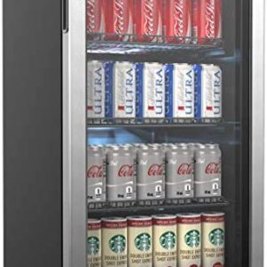 Beverage Refrigerator and Cooler – 120 Can Mini Fridge