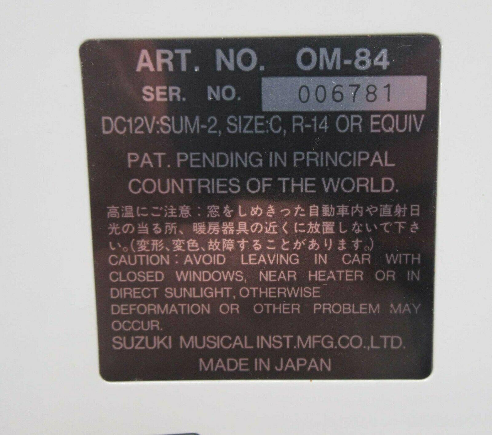 OM 84 System Two w/ Hard Case Power Supply Manual TESTED! WORKS