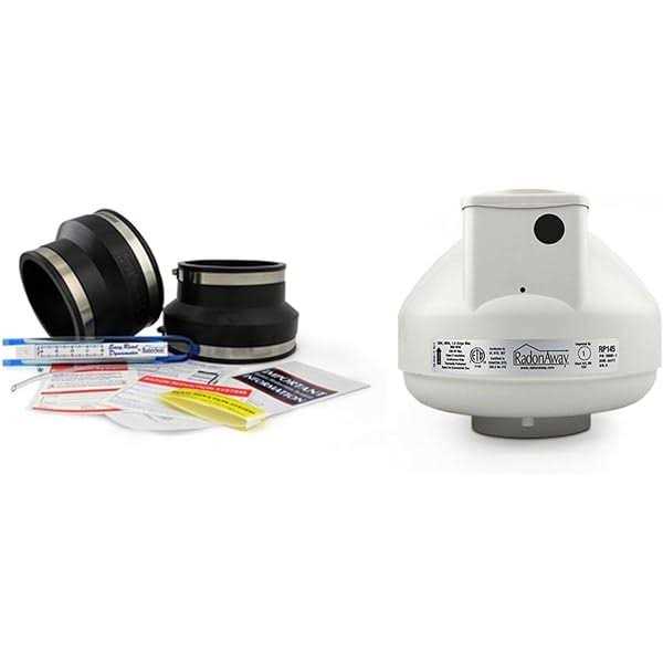 RadonAway Radon Mitigation Fan With 3 Inch PVC Install Kit – RP145