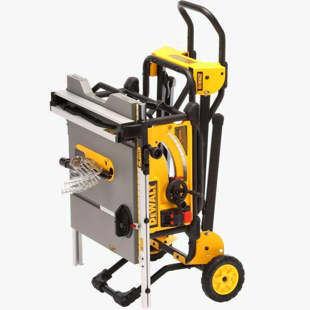DEWALT 15 Amp Corded 10 in Job Site Table Saw With Rolling Stand – DWE7491RS