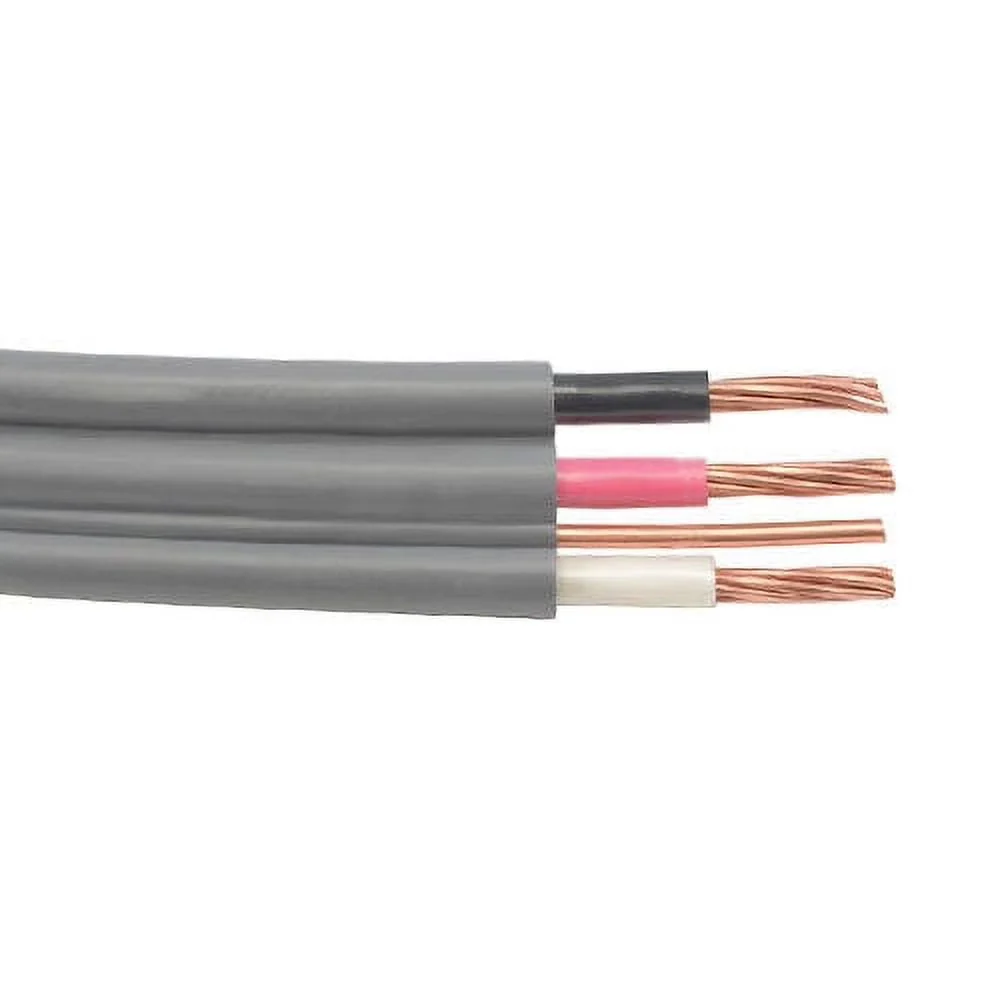100′ 8/3 UF-B Copper Underground Feeder Cable With Ground, Gray, 600V
