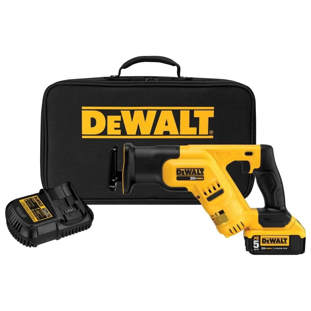 DEWALT 20V MAX Cordless Reciprocating Saw Kit With 5 Amp-Hour Battery – DCS387P1