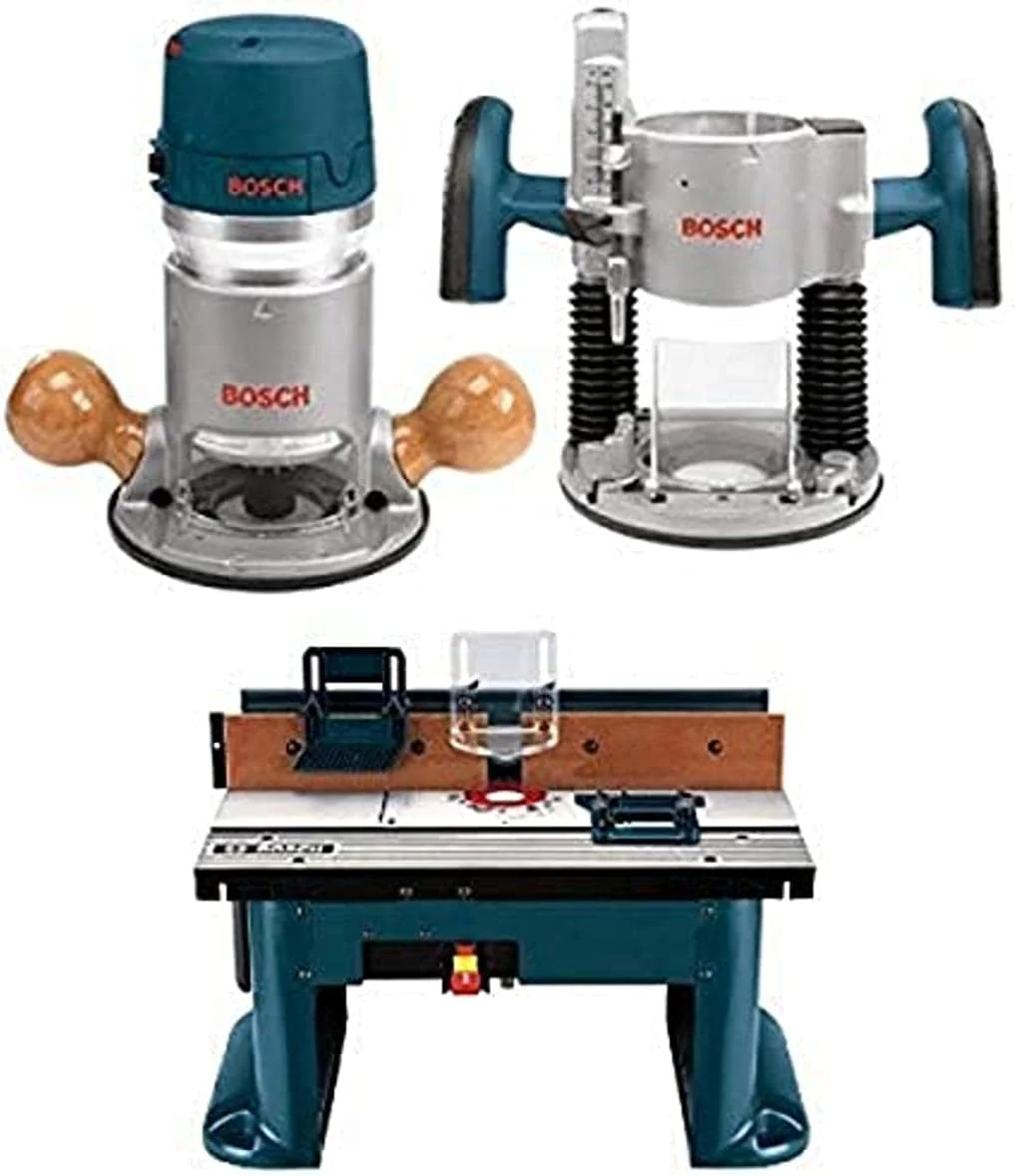 1617EVSPK Wood 12 Amp Router Tool Combo Kit – 2.25 Horsepower Plunge Router & Fixed Base with a Variable Speed