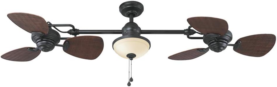 Twin Breeze II 74″ Outdoor Ceiling Fan, Bronze