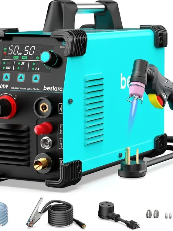 50A Plasma Cutter, Dual Voltage 110/220V, Digital Display – BTC500DP 7th Gen