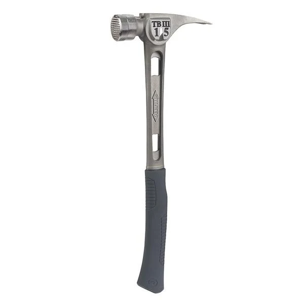 Stiletto 15 oz Ti-Bone III Titanium Hammer With Milled Face Curved Handle – TB3MC