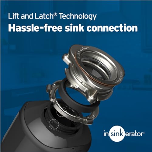 Garbage Disposal, 1/2 HP Continuous Feed, Durable Steel, Easy Install