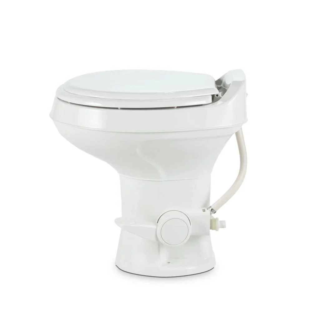 Dometic 300 Series Standard Height Heavy Duty Plastic RV Toilet, White – 302300071