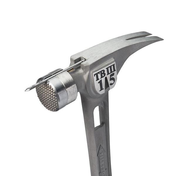 Stiletto 15 oz Ti-Bone III Titanium Hammer With Milled Face Curved Handle – TB3MC