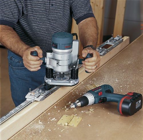 1617EVSPK Wood 12 Amp Router Tool Combo Kit – 2.25 Horsepower Plunge Router & Fixed Base with a Variable Speed