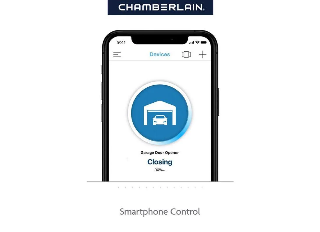 Chamberlain 0.5 HP Chain Drive Smart Garage Door Opener With 7 ft Rail – C2212T