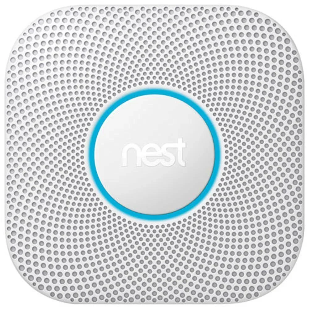 Google Nest Protect Smoke And Carbon Monoxide Detector With Cable, Voice Alerts And Smartphone Notifications – 2nd Generation