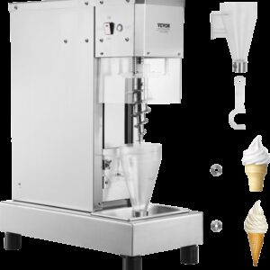 Vevor Ice Cream Blender 750W High Speed Mixer 1740 RPM 304 Stainless Steel New