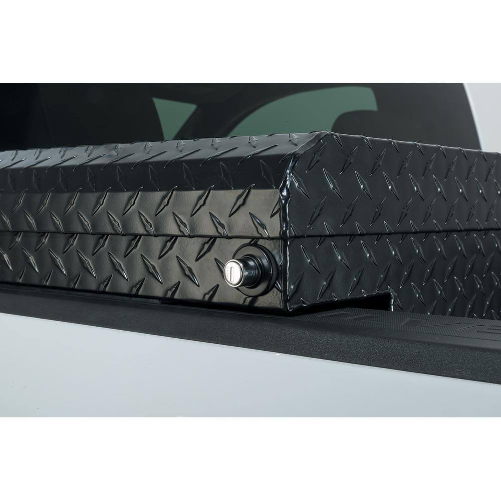 61.86 Matte Black Aluminum Low Profile Truck Box for Mid-Size Trucks