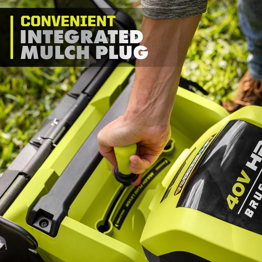 40V HP Brushless 21-in Self-Propelled AWD Lawn Mower Whisper Series ncludes (2) 6.0Ah Batteries and Charger