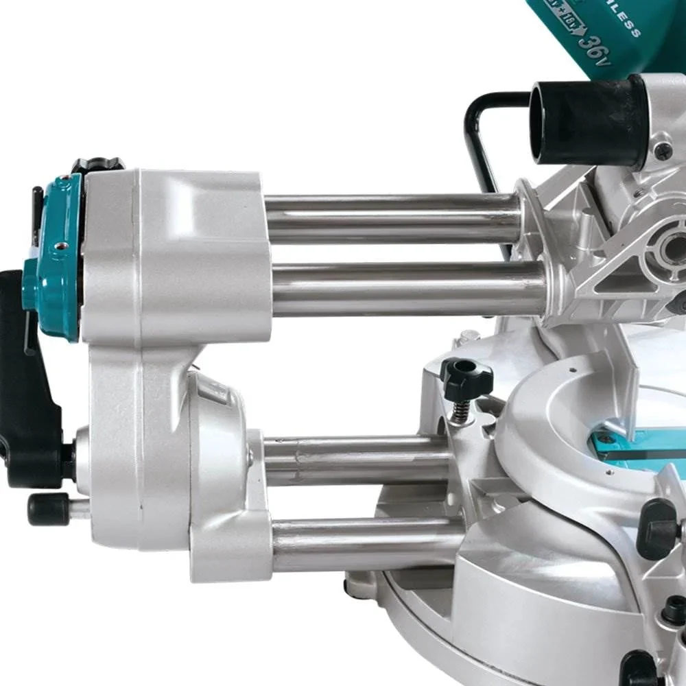 Makita X2 LXT Brushless Cordless 7.5-Inch Dual Slide Compound Miter Saw, Teal – XSL02Z