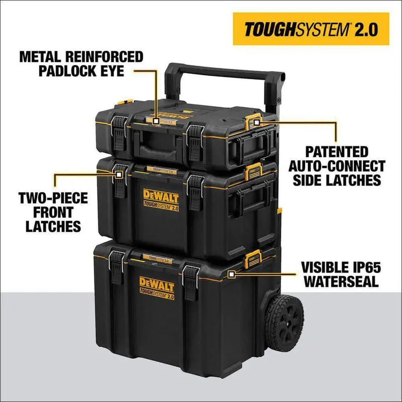 DEWALT ToughSystem 2.0 24-Inch Modular Tower Storage Kit, 3-Piece Set – DWST60437