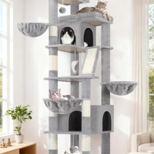 Globlazer 80in Extra Large Cactus Corner Cat Tree Tower S80G, Green