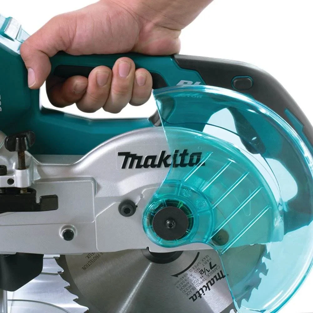 Makita X2 LXT Brushless Cordless 7.5-Inch Dual Slide Compound Miter Saw, Teal – XSL02Z