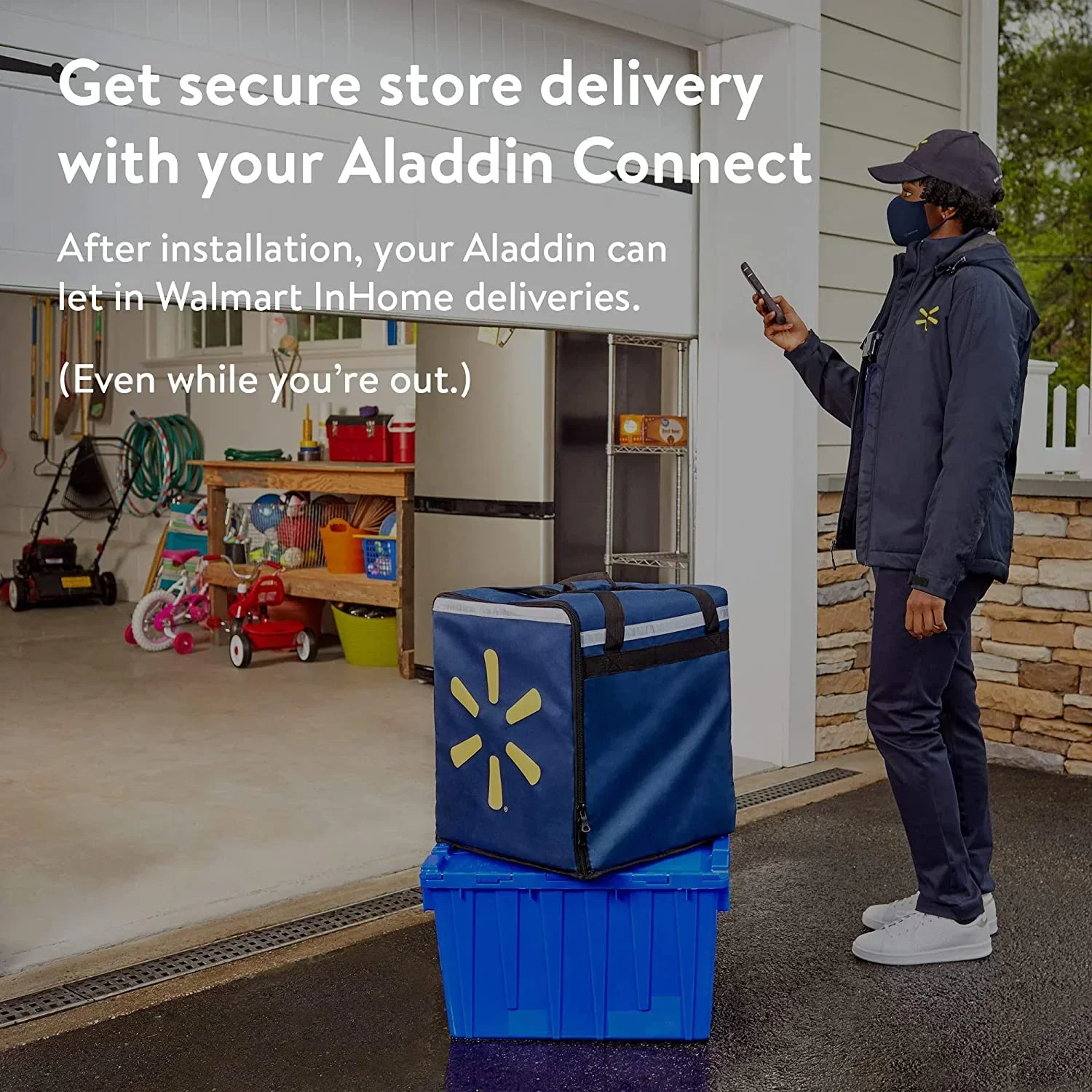 Genie Wall Mount Smart Garage Door Opener With Aladdin Connect – 6172H-O