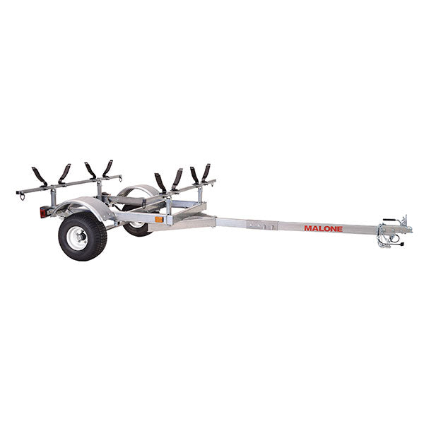 LowMax 2 Kayak Trailer Package, 600 lb Capacity, Galvanized Steel, LED Lights, 70 MPH Rated Tires